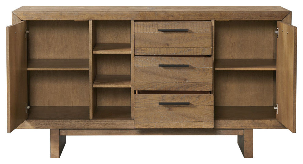 Landmark 66" Wide Sideboard, Weathered Oak
