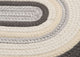 Colonial Mills Brooklyn BN49 Slate Indoor/Outdoor Area Rug, Oval 5'x8'