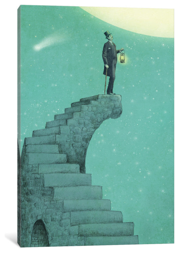 "Moon Steps" by Eric Fan, 18x12x1.5