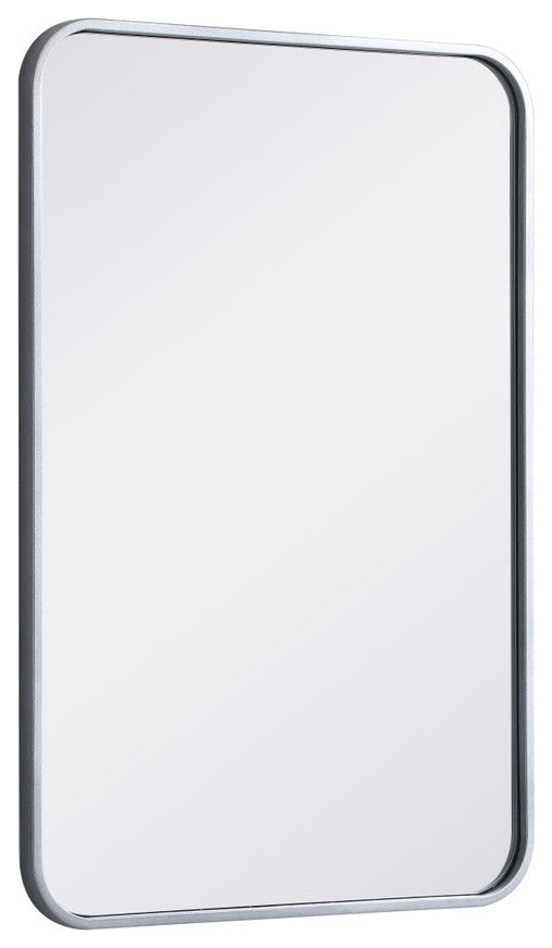 Elegant Decor MR802030S Soft Corner Metal Rectangular Mirror, 20"x30"