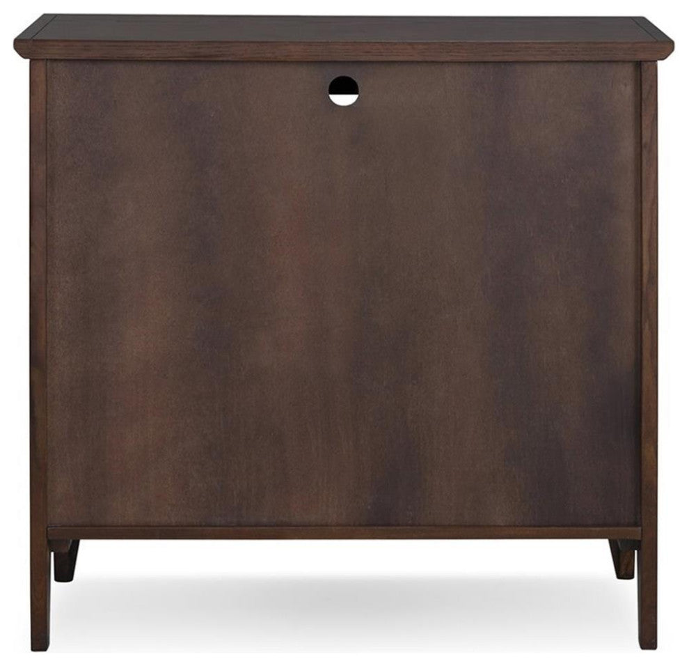Bowery Hill Curio Cabinet in Chocolate Oak