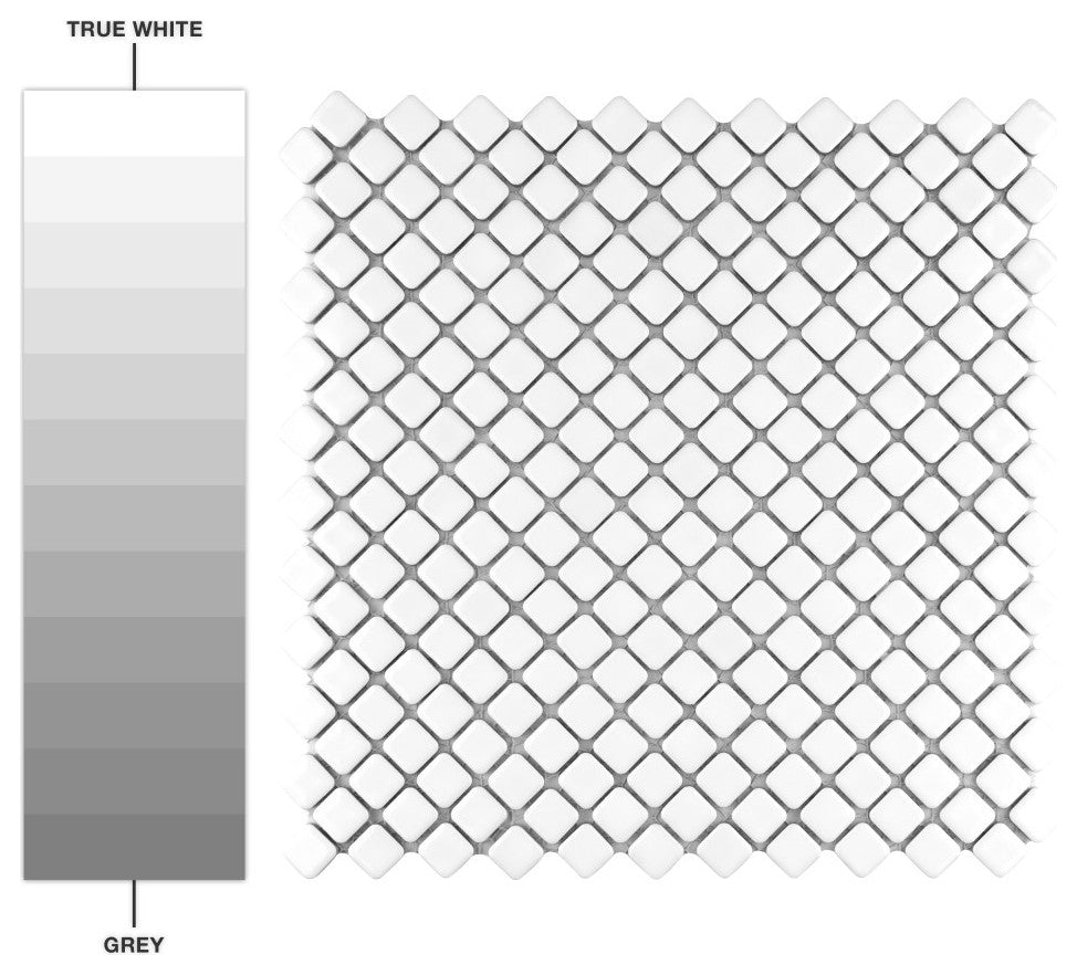 Hudson Diamond Glossy White Porcelain Floor and Wall Tile