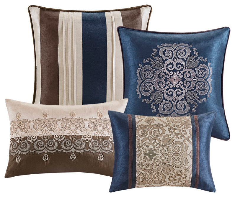 Madison Park Essentials Delaney 24 Piece Room In a Bag in Navy