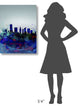 "Miami Watercolor Skyline" Fine Art Print
