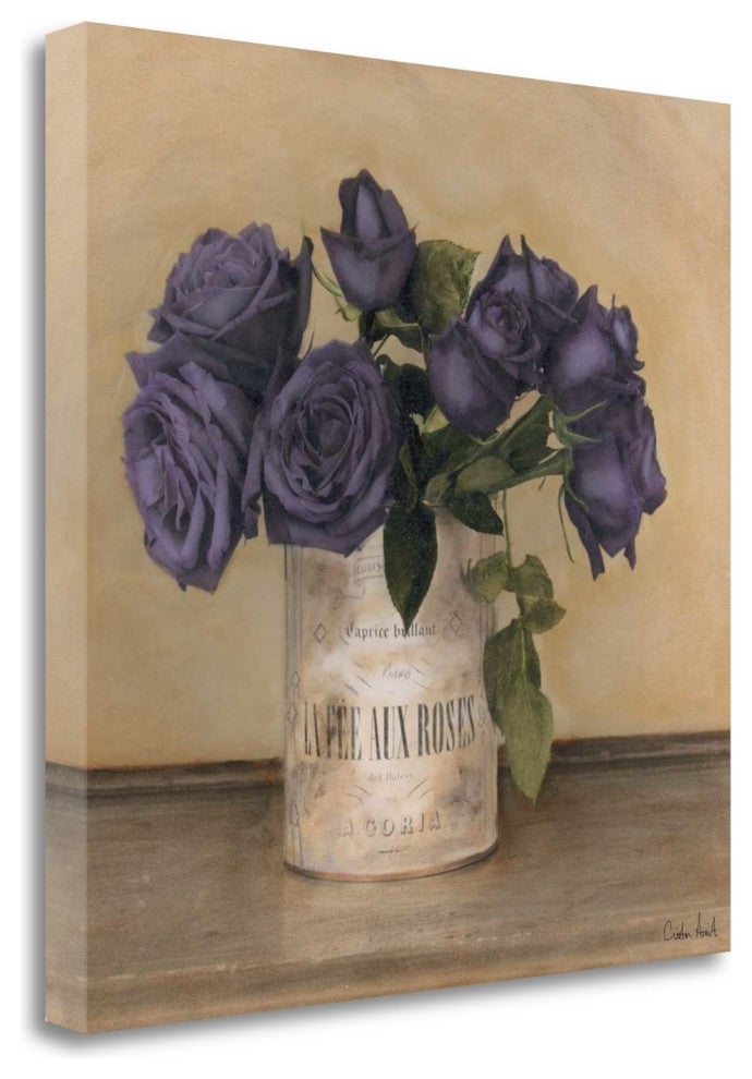 "Royal Roses" By Cristin Atria,Ready to Hang Giclee Print on Gallery Wrap Canvas