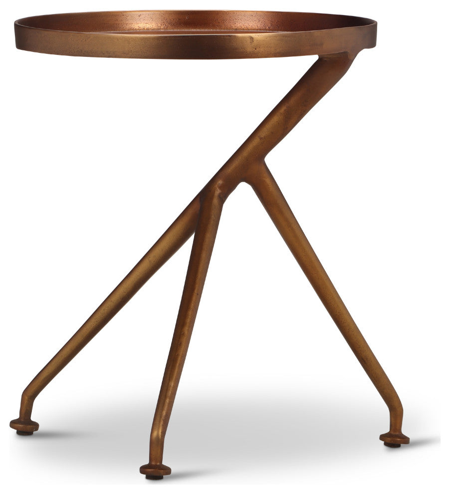 Elements - Meret - End Table - Antique Brass