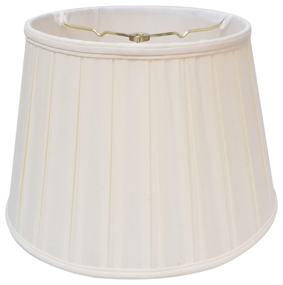 Royal Designs Empire English Pleat Basic Lampshade, White, 10"x14.5"x10"