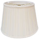 Royal Designs Empire English Pleat Basic Lampshade, White, 10"x14.5"x10"