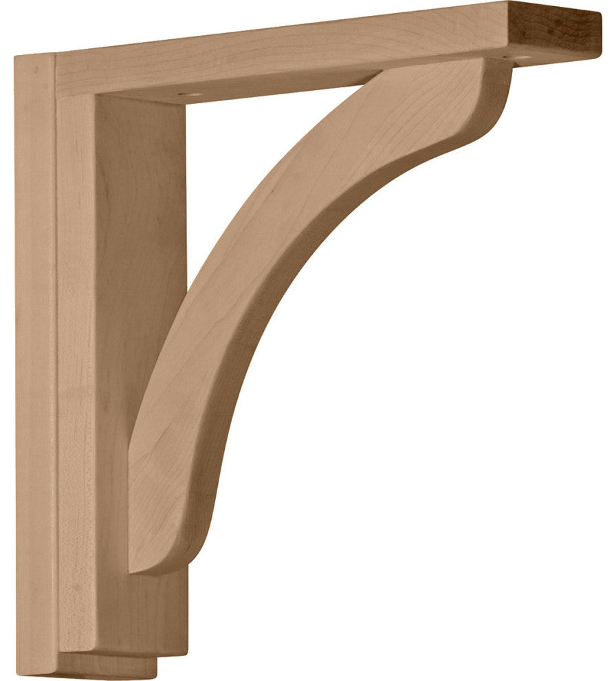 2 1/2"W x 10 3/4"D x 10 1/4"H Reece Shelf Bracket, Cherry