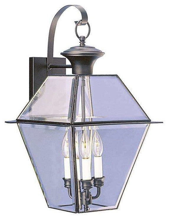 Westover Outdoor Wall Lantern, Black