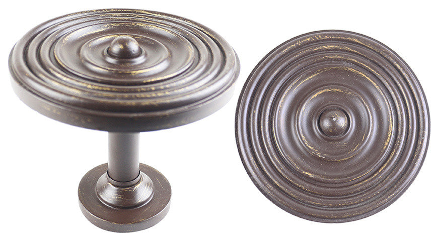 Urbanest Set of 2 Large Swirl Drapery Medallion Holdback, Bronze With Gold