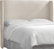 Maxwell Wingback Headboard, Linen Talc, King