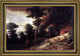 Adriaen Brouwer Twilight Landscape Framed Premium Canvas Print, 18"x27"