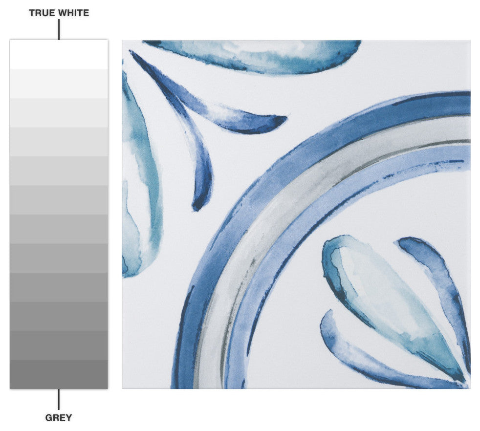 Saint Germain Gele Deco Rivette Porcelain Floor and Wall Tile