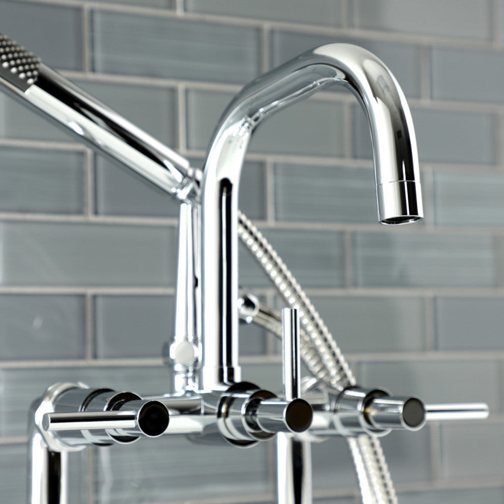 AE8401DL Deck Mount Clawfoot Tub Faucet, Polished Chrome