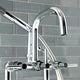 AE8401DL Deck Mount Clawfoot Tub Faucet, Polished Chrome