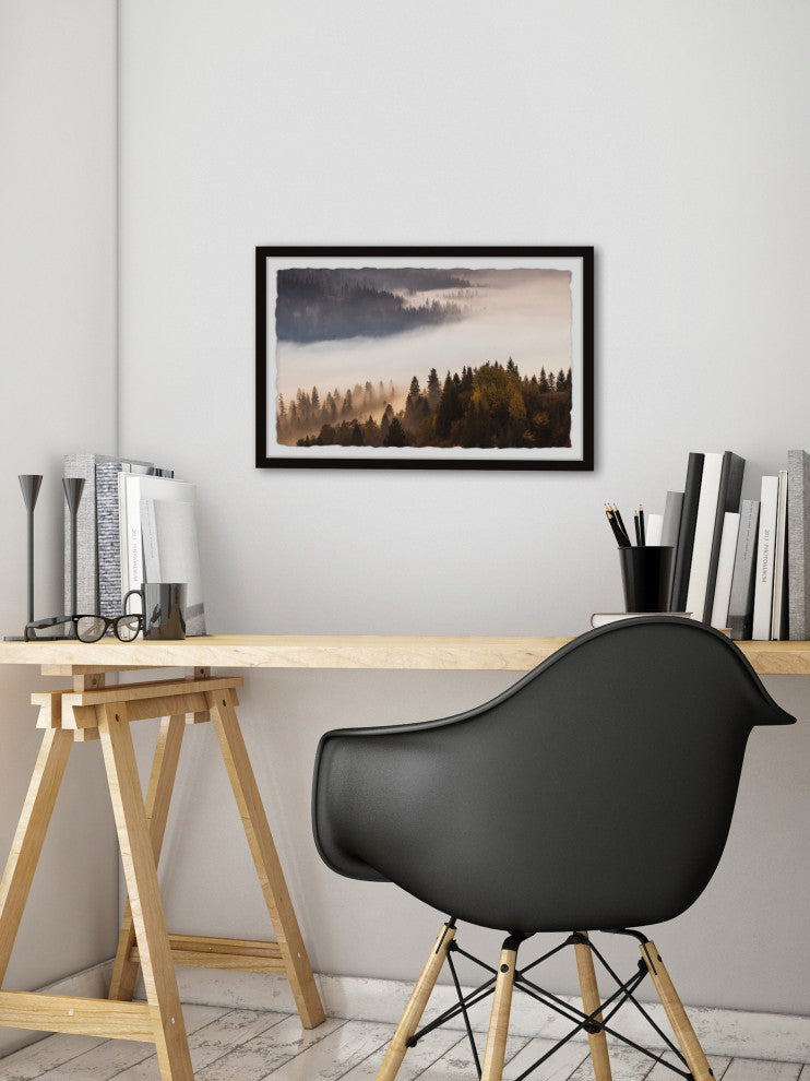 "Into the Forest" Framed Painting Print, 12x8