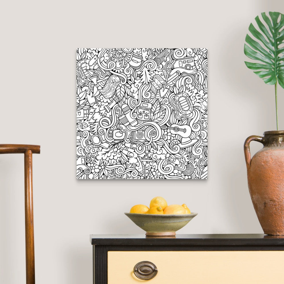"Camping Design" Canvas Art, 20"x20"x1.25"