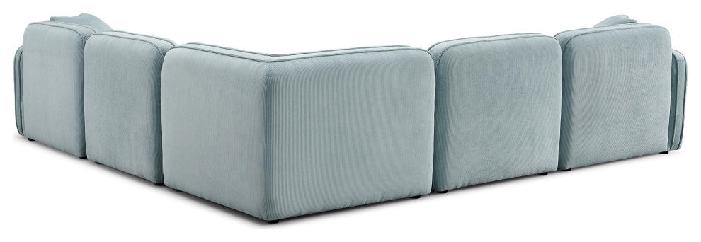 Travie Modular L-Sectional, Light Green
