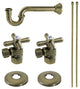 Plumbing Supply Kit Combo, Antique Brass