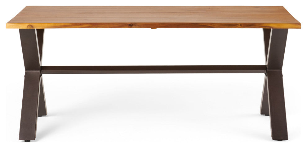 GDF Studio Jasper Teak Finish Acacia Wood Dining Set