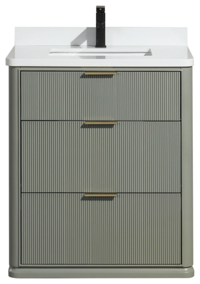 Ari Kitchen and Bath Aria 30" Freestanding Bathroom Vanity Sage