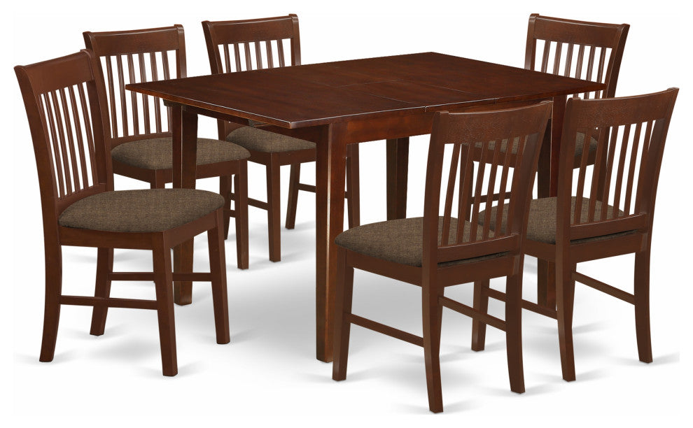 Mlno7-Mah-C, 7-Piece Small Table Set, Small Table and 6 Chairs