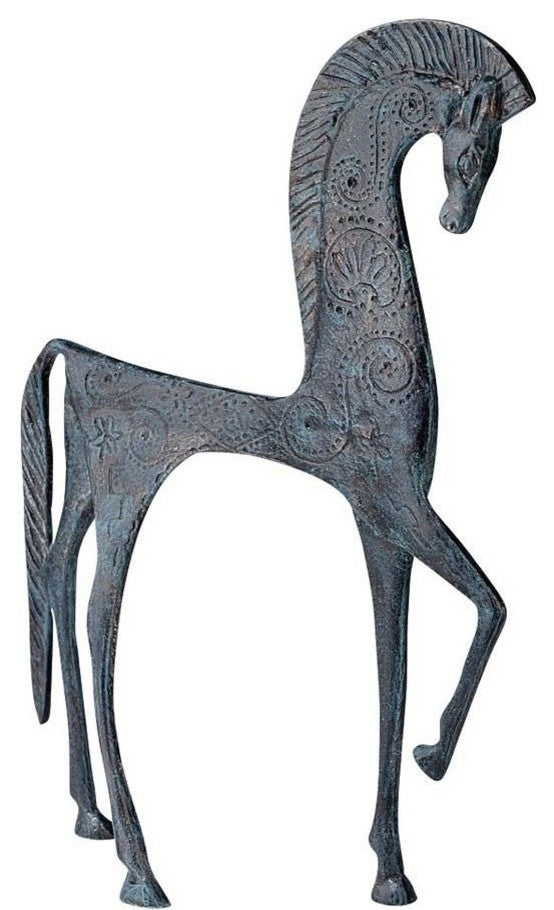 Spartan Iron Horse Statue