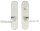 Aurora Lever, Tubular Passage With Privacy Bolt, RH, Satin Stainless Steel