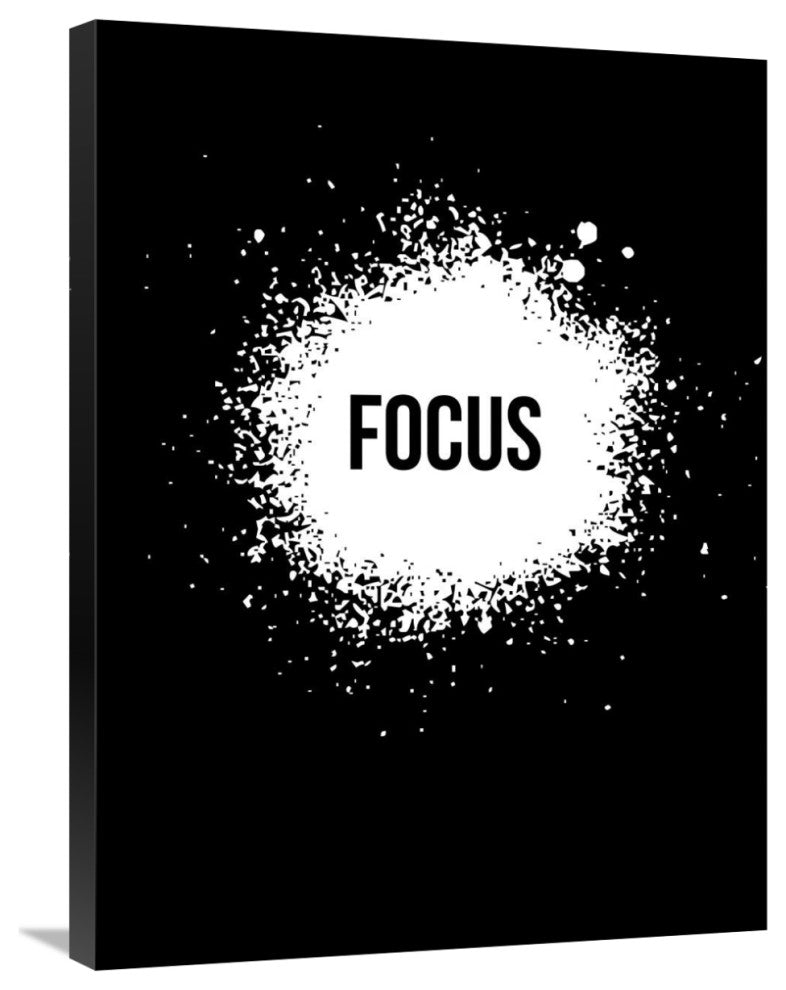 "Focus Poster Black" Fine Art Print