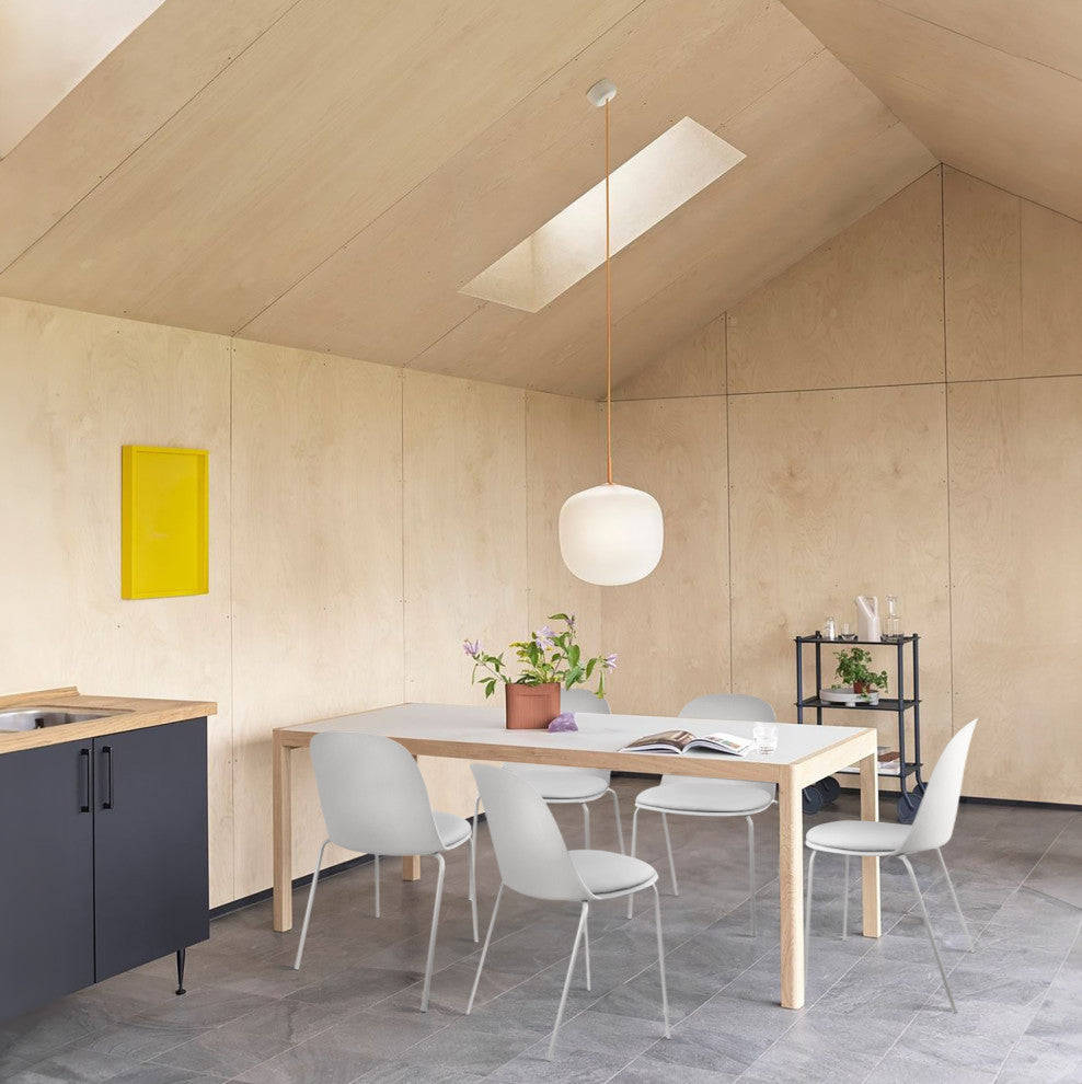 Set of 4 Stackable Dining Stacking Chairs With Padded Seat Faux Leather Metal, White