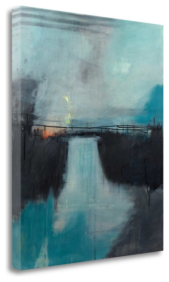 "Lake Anywhere" By Sidsel Brix,Ready to Hang Giclee Print on Gallery Wrap Canvas
