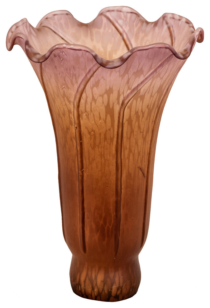 Meyda lighting 10177 4"W x 6"H Amber/Purple Lily Shade