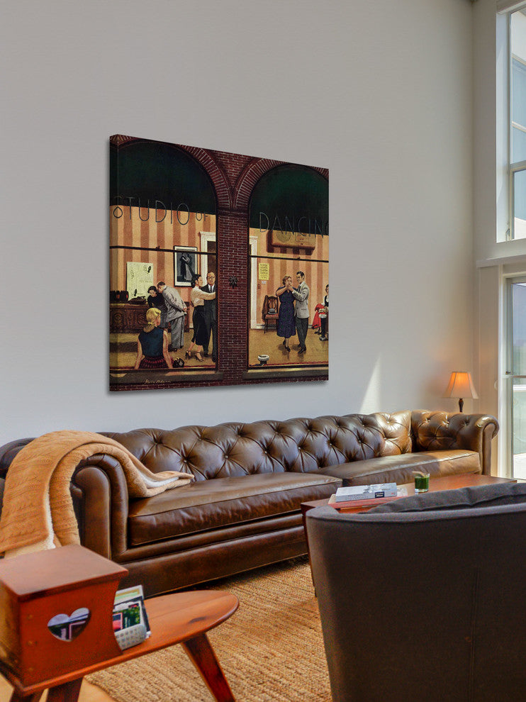 "Dancing Class" Painting Print on Canvas by Stevan Dohanos
