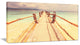 "Large Wooden Pier At Gili Island" Sea Bridge Canvas Wall Artwork, 40"x20"