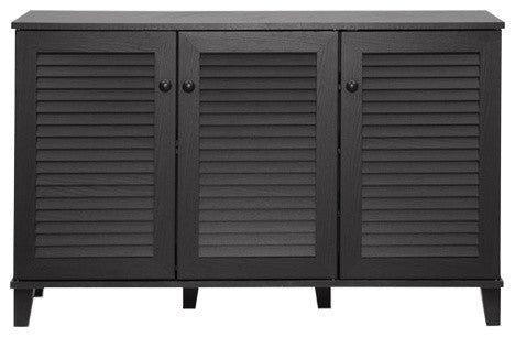 Warren Espresso Shoe-Storage Cabinet