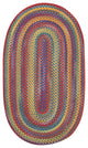 Kill Devil Hill Braided Oval Rug, Bright Multi, 11'4"x14'4"