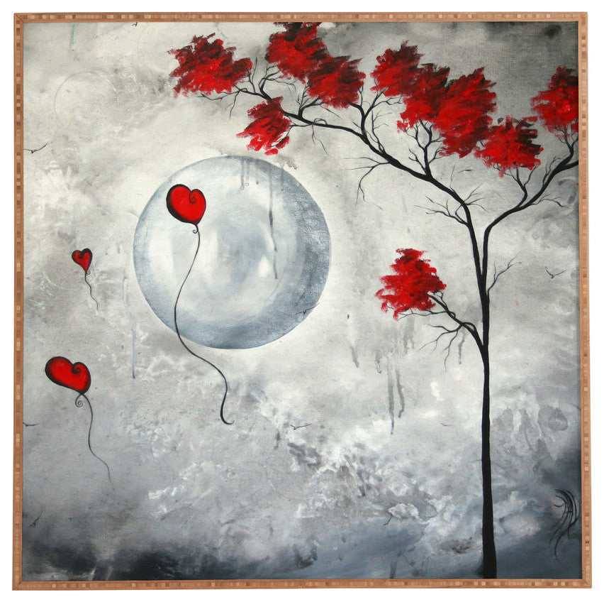 Deny Designs Madart Inc Far Side Of The Moon Framed Wall Art