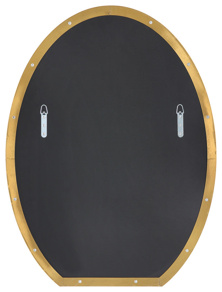 Uttermost Cabell Brass Oval Mirror