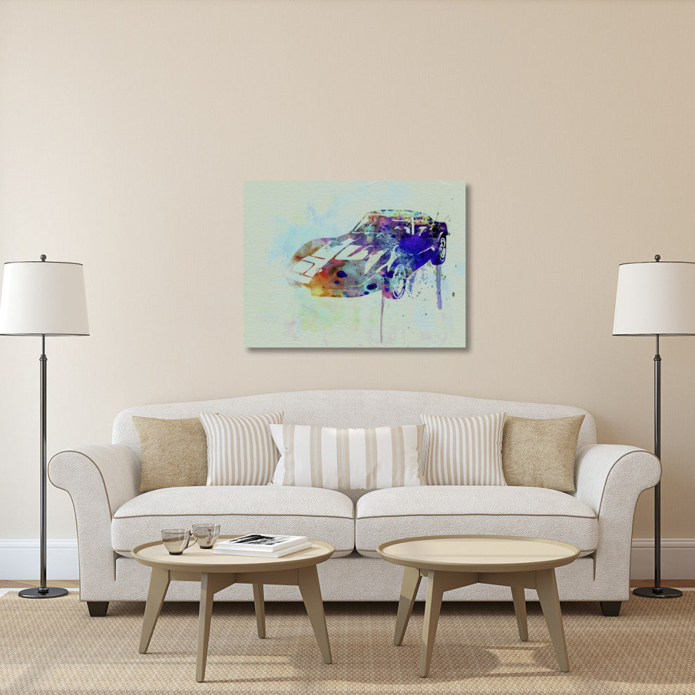 "Corvette watercolor" Fine Art Print