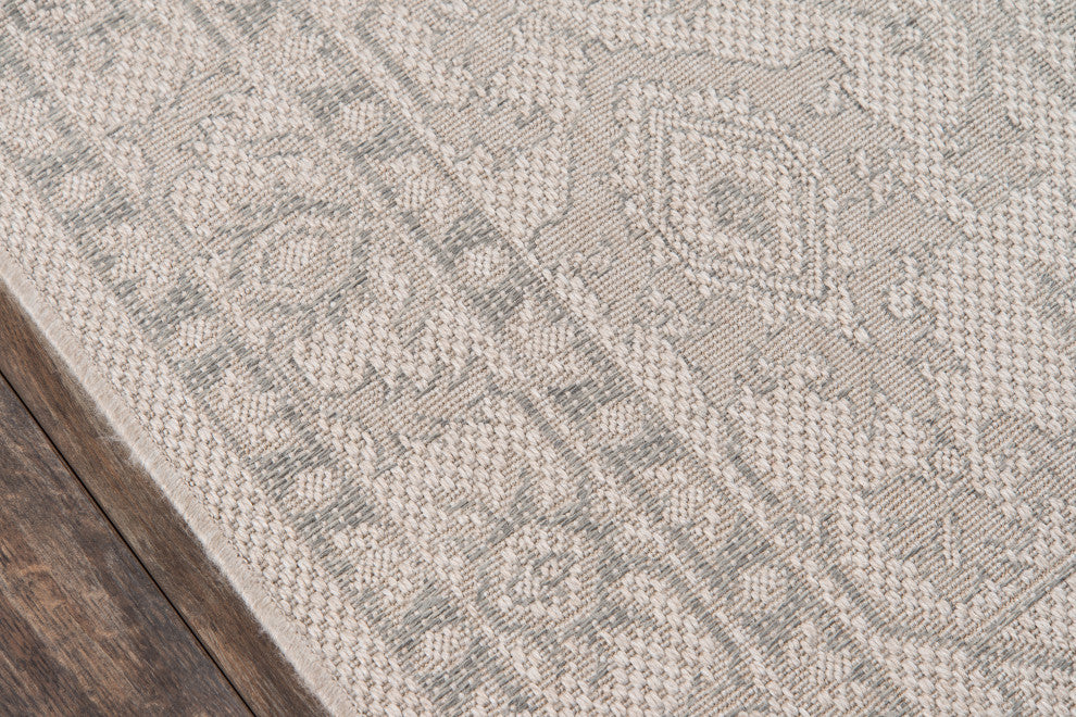 Erin Gates by Momeni Downeast Boothbay Kitchen Mat, Gray, 6'7"x9'6"
