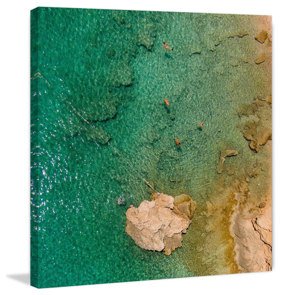 "Green Waves" Print on Canvas by Karolis Janulis