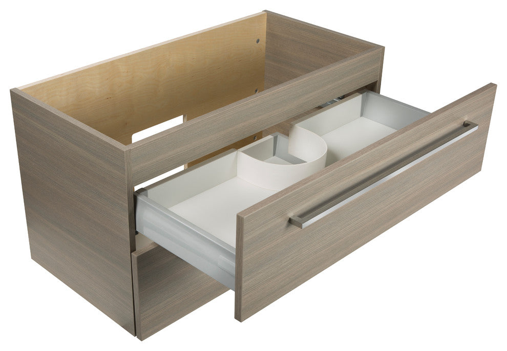 Silhouette 2-Drawer Wall-Mounted Vanity, Aria, 30"