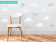 Modern Cloud Wall Decal With Bird