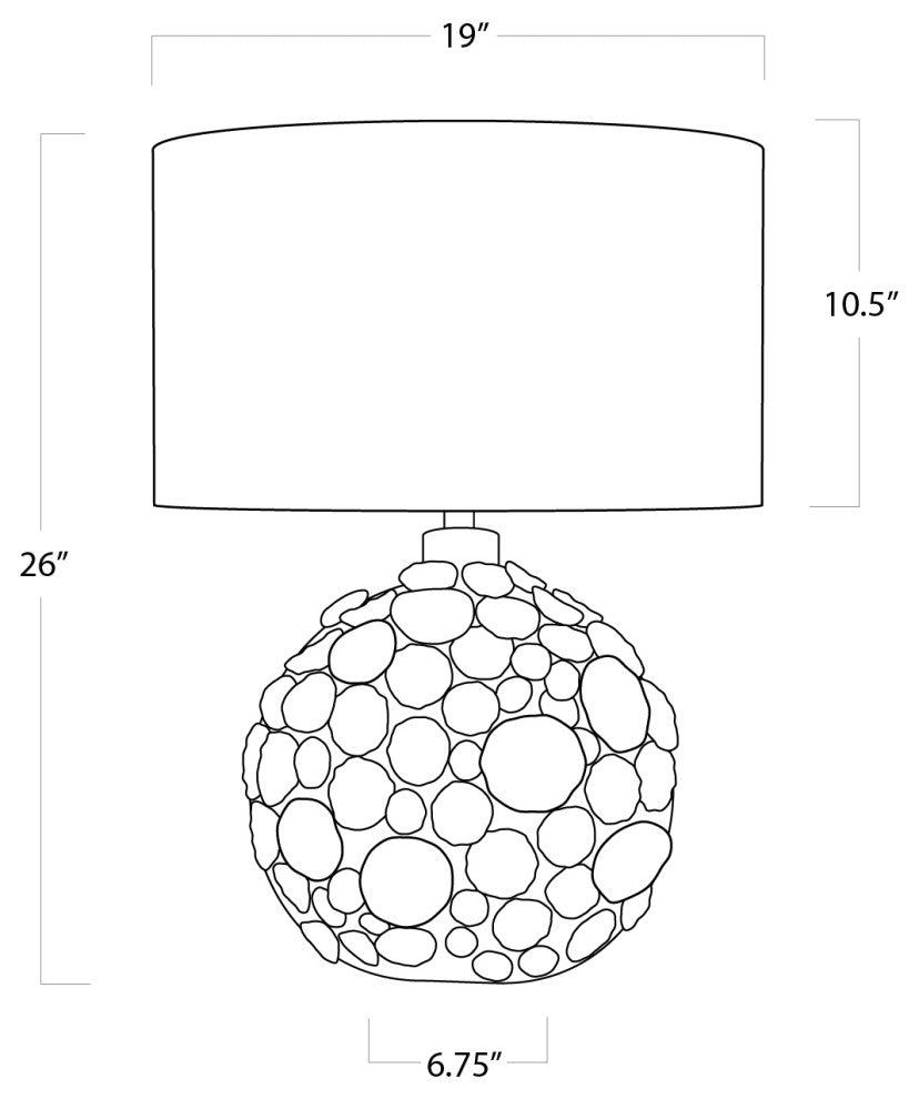 Lucia Ceramic Table Lamp, Blue