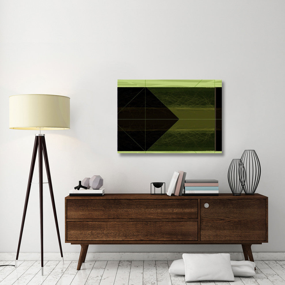 "Abstract Green Cone" Fine Art Print