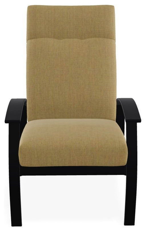 Belle Isle Cushion Outdoor Armchair, Stucco/Black