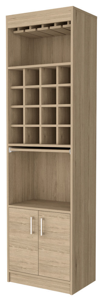 Kabul Kava Bar Cabinet, Light Pine
