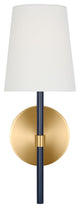 Monroe 1-Light Indoor Wall Small Single Sconce, Burnished Brass Gold