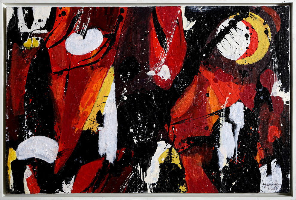Jenik Cook "Abstract Composition II" Oil Painting